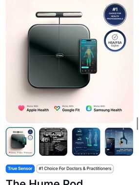 Smart Body Composition Scale — Black